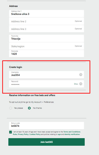 Bet365 registracija 3